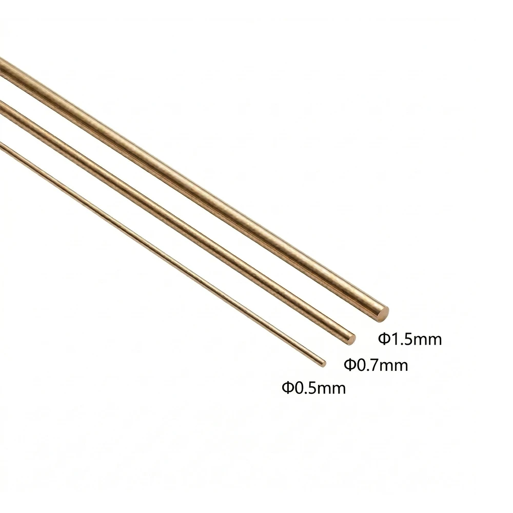 5pcs  Jewelry Welding Rod 500mm Silver Welding Rods For Little Torch Dia 0.5/0.7/1.5mm