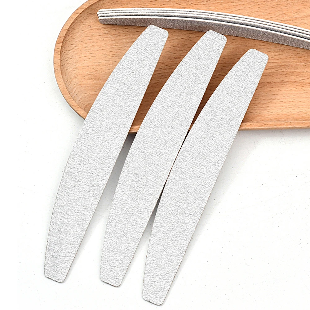 50 قطعة من ورق الصنفرة وملف الصلب لمسمار مانيكير وباديكير على الوجهين مجموعة ملحقات متينة قابلة للتمزيق معدات طلاء الجل #3