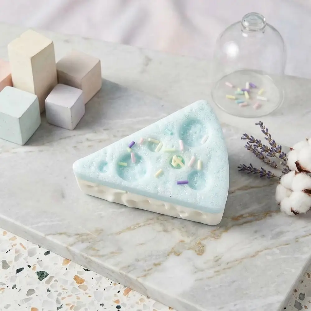 Creative Triangle Cheese Squeezable Simulation Cake Realistic Slow Rising Squishy Handmade Slow Rebound Triangular Cake Pinch
