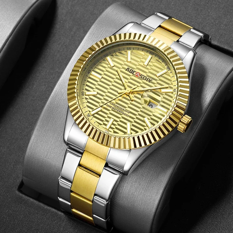 Fashion Luxury Men\'s Watch Waterproof Watches for Men Chronograph Quartz Wristwatch Date Luminous Man Clock Relogio Masculino