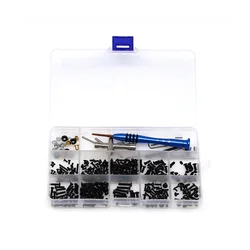 M2 M2.5 M3 Screw Fastener Kit Tool Box for WLtoys 144001 144010 124007 124016 124017 124018 124019 RC Car Spare Parts