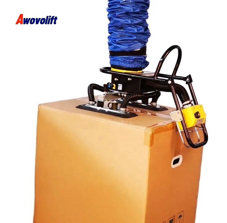 Awovolift Logistics Warehouse Vacuum Lifter Material Handling Machine Air Tube Vacuum Lifter Carry Food Plastic Bag