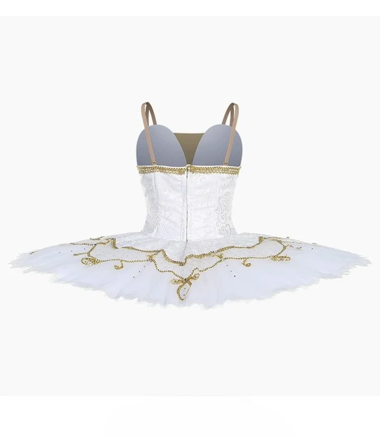 Doornroosje tutu jurk Ballet kinderwedstrijdjurk witte professionele op maat gemaakte pompadourjurk voor volwassenen