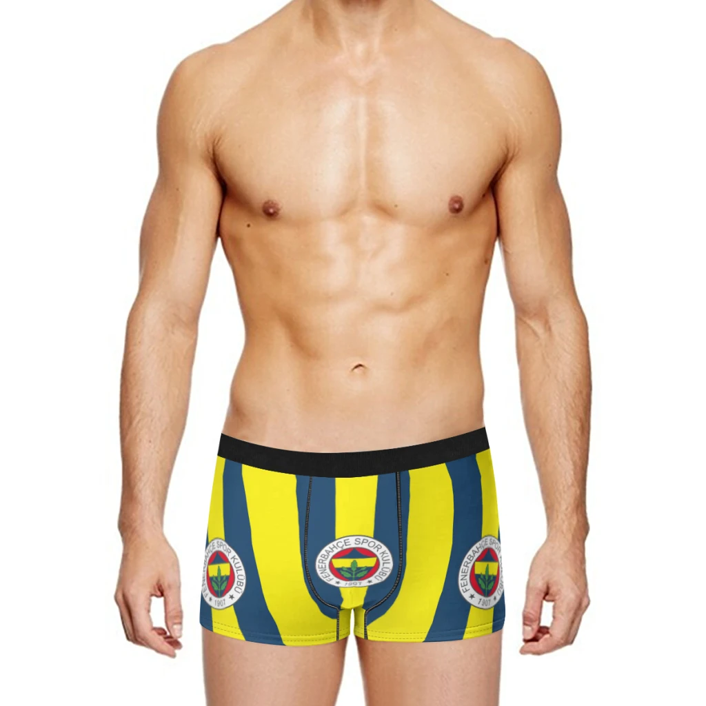 fenerbahce 1907 Coffee Boxer Men's Panties Underpants Male  Breathable Man Boxershorts Underwear For Men