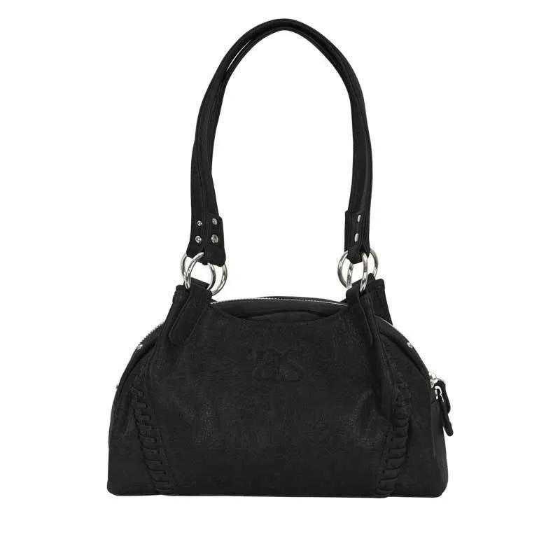 Ason 2025 New Korean Style Wanderer Bag 25FW Leather Mini Motorcycle Shoulder Bag Large Capacity Tote