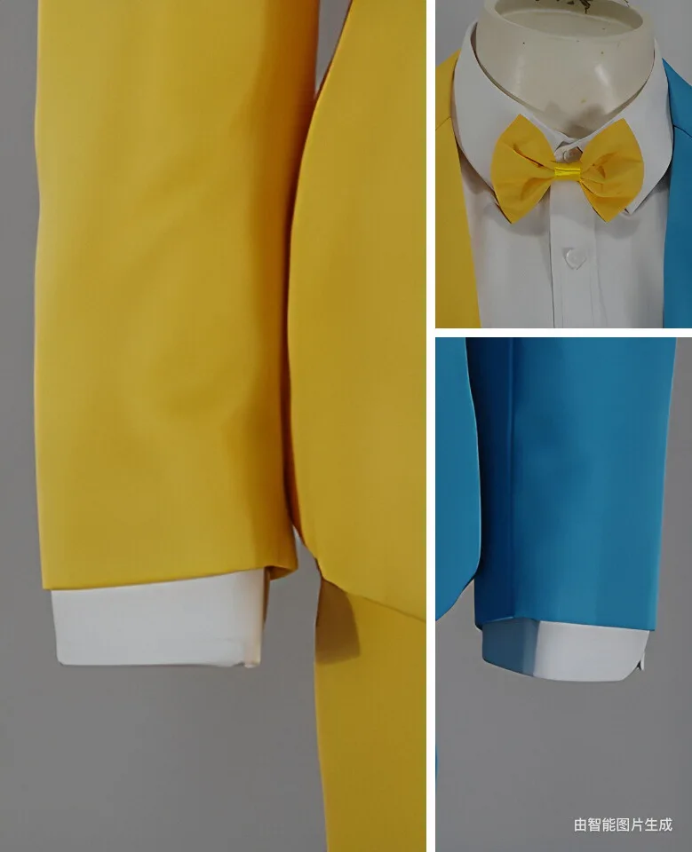 أزياء الرجال حفل زفاف البدلة الساحر مهرج كرنفال مهرجان المرحلة الأحمر الأسود الحلل السراويل 2 قطعة مجموعة المغني المرحلة زي