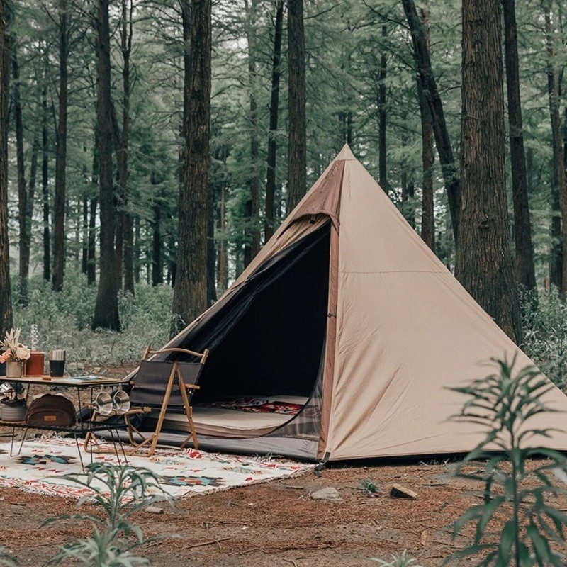 Torre tenda engrossado vinil dupla camada proteção contra chuva acampamento guarda-sol à prova de vento conveniente