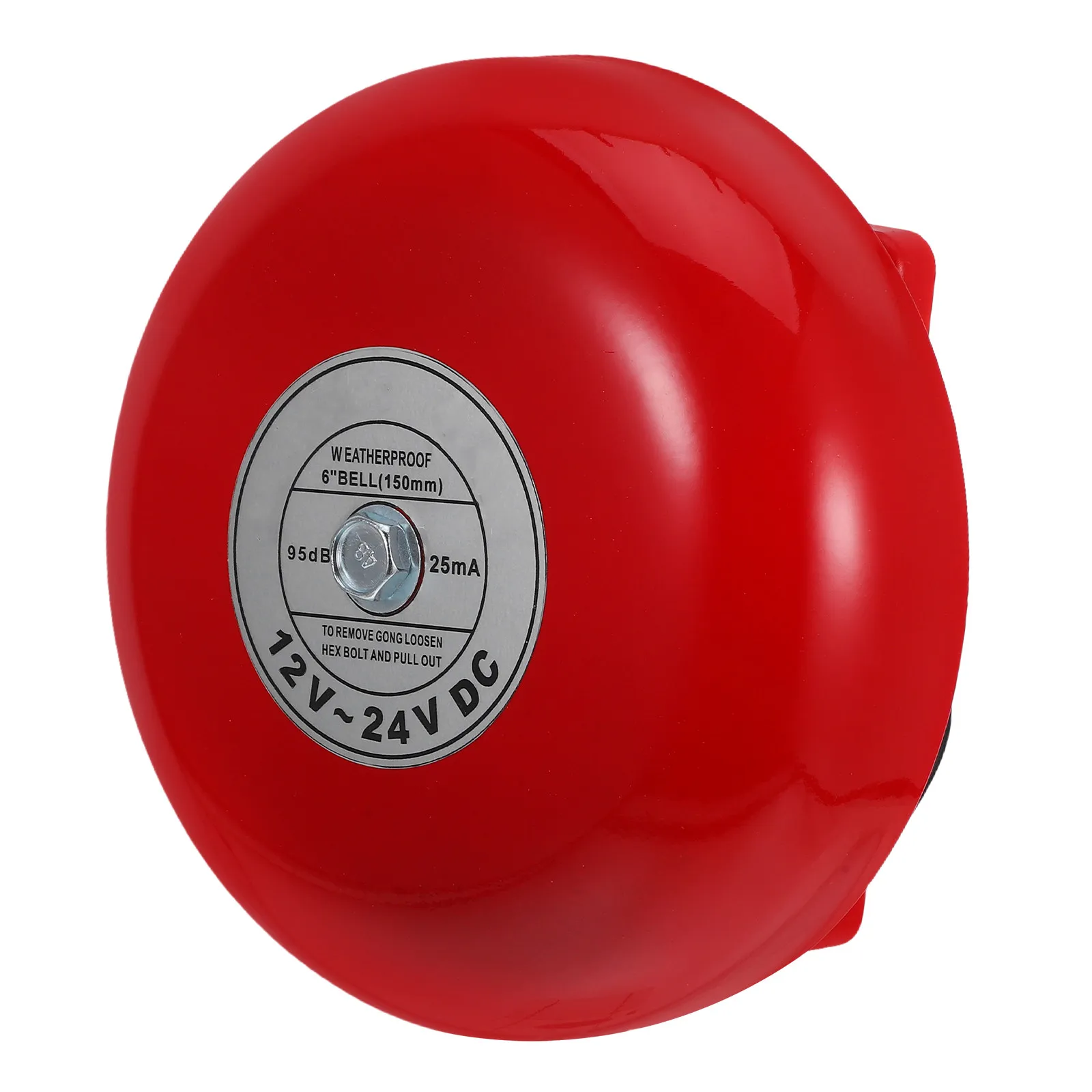 

Fire Alarm Bell Waterproof Loud Electric Industrial Doorbell for Elevators Factories Schools Emergency Safety Alert Plastic