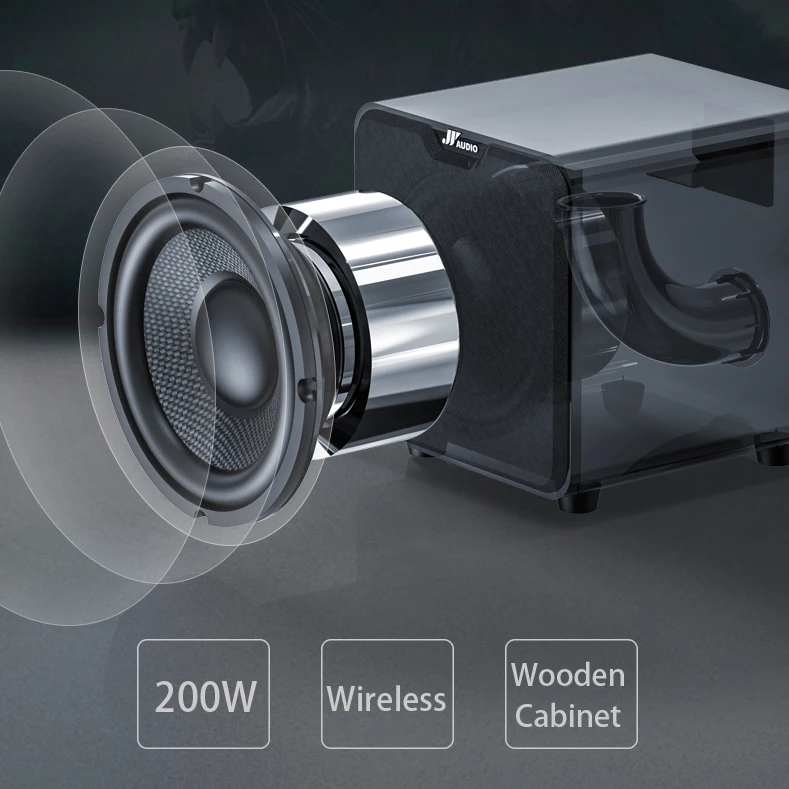 7.2CH Home Audio Amplifier Wireless Power Amplifier HiFi Sound Audio System Home Stereo Receiver, MIC In Echo, Bass And Treble