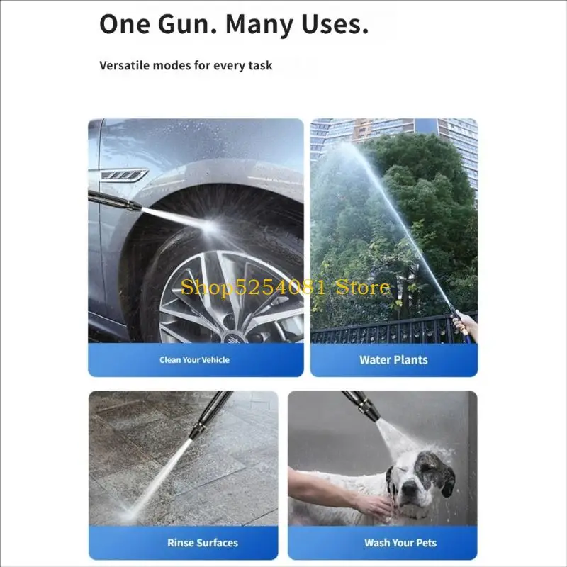 AXYC Alloy Handle Ergonomic High Pressure Water Guns For Patios Deck Flower Bed And Driveway Power Washing Lawn Irrigation