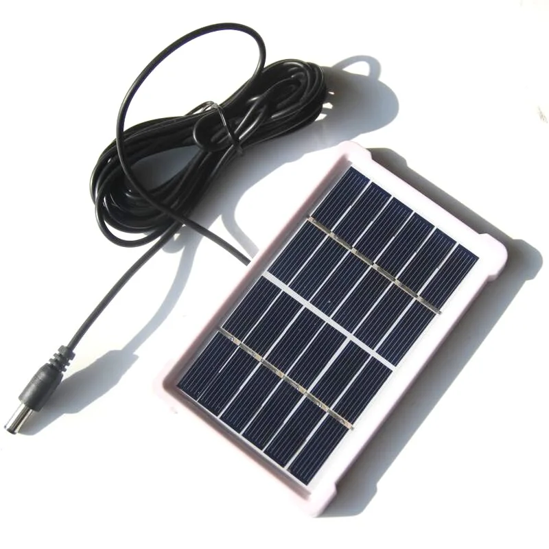 1W 6V PET Glass Solar Panel with Frame 3M DC Port for DIY Small Solar Power System Home use Lights Poly Solar PV Module 2Pcs/Lot