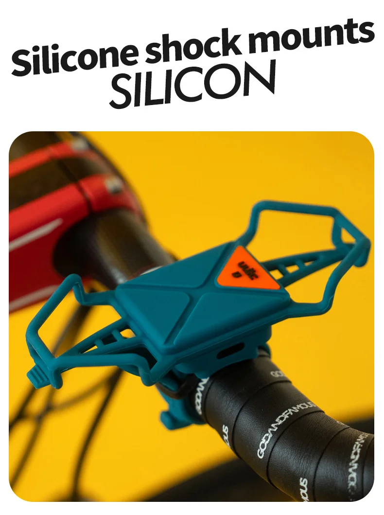 Ulac Fahrrad-Handyhalterung 360° ° Abnehmbarer Universeller Motorrad-Handyhalter Fahrrad-Lenkerständer Halterungen Passend für 22-56mm Rohre – Detail 4