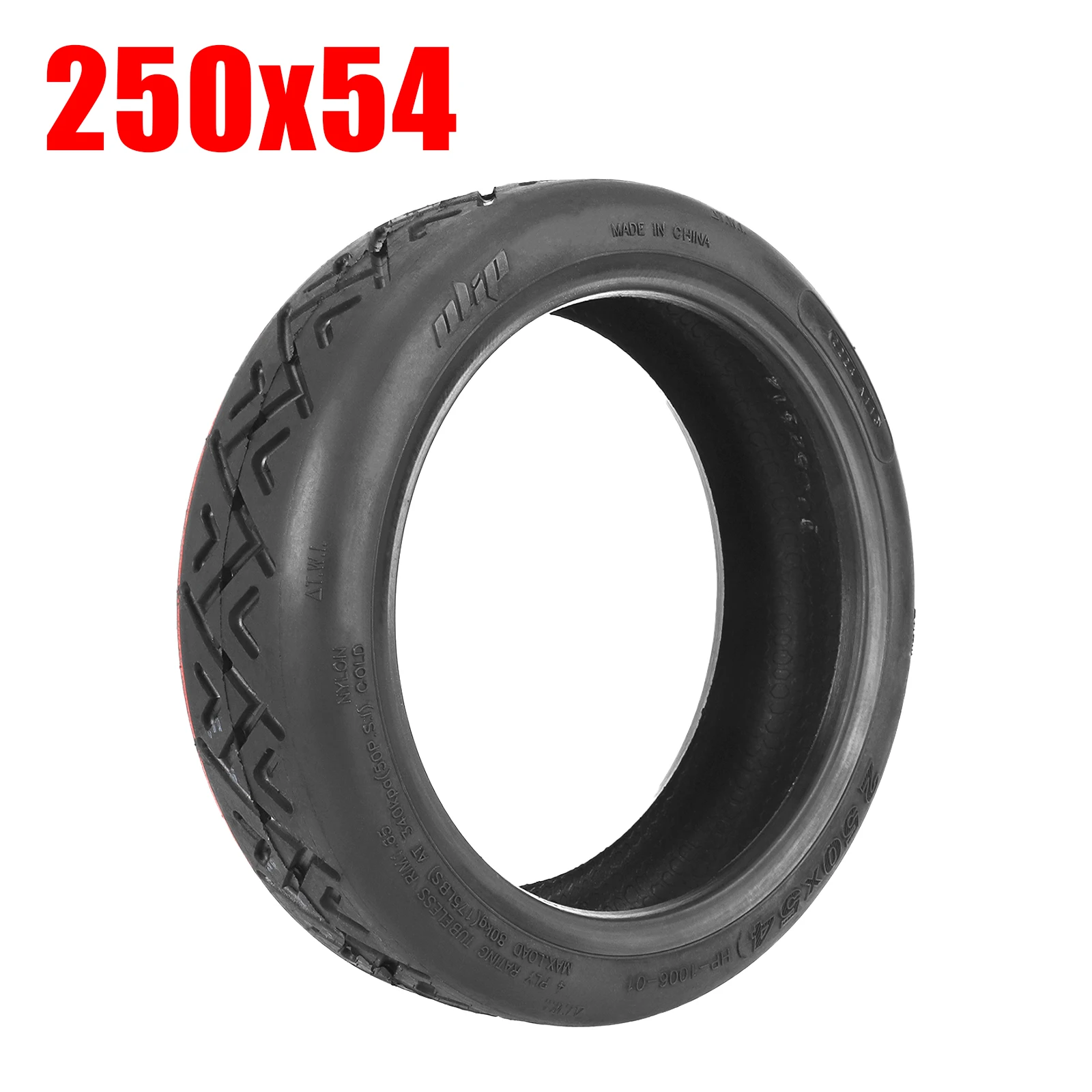 Ulip 250x54 Tubeless Tire 10 Inch Thickened Tire Front and Rear Wheel Replacement For Xiaomi 4 With Ninebot F20 F230 F40 Scooter