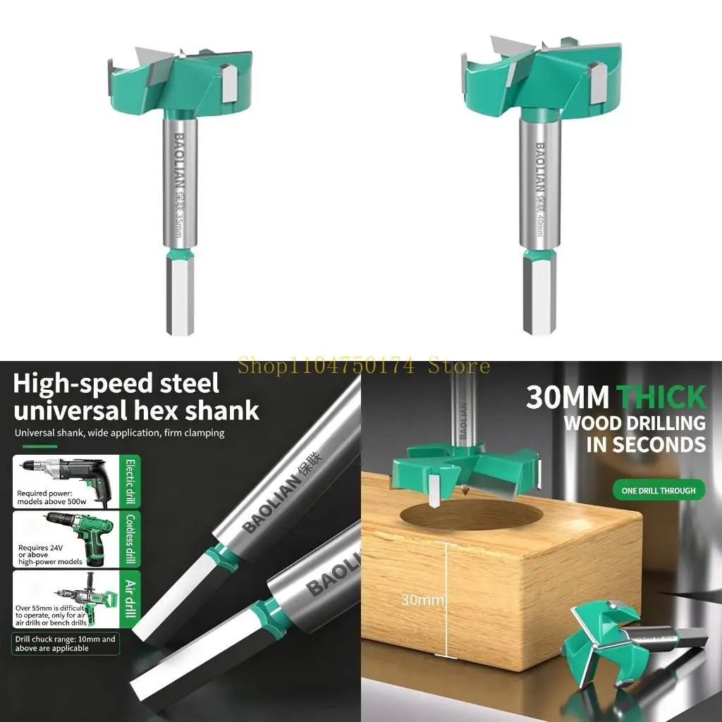 Board Hole Cutter Hinge Boring Bit for Cabinet Hinge Drilling, Repair Task Top Sale
