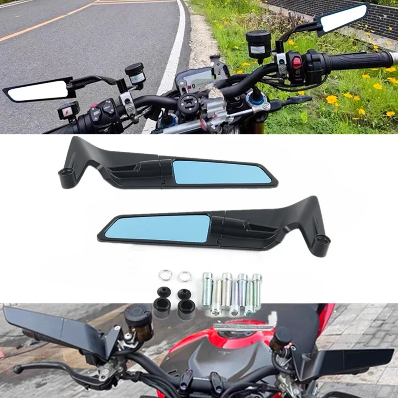 

Motorcycle Stablizer Side Mirrors For SUZUKI V-strom 650 1050 SV650/X GSX-S1000F GSX-8S Fixed Wing Rearview Mirror Accessories