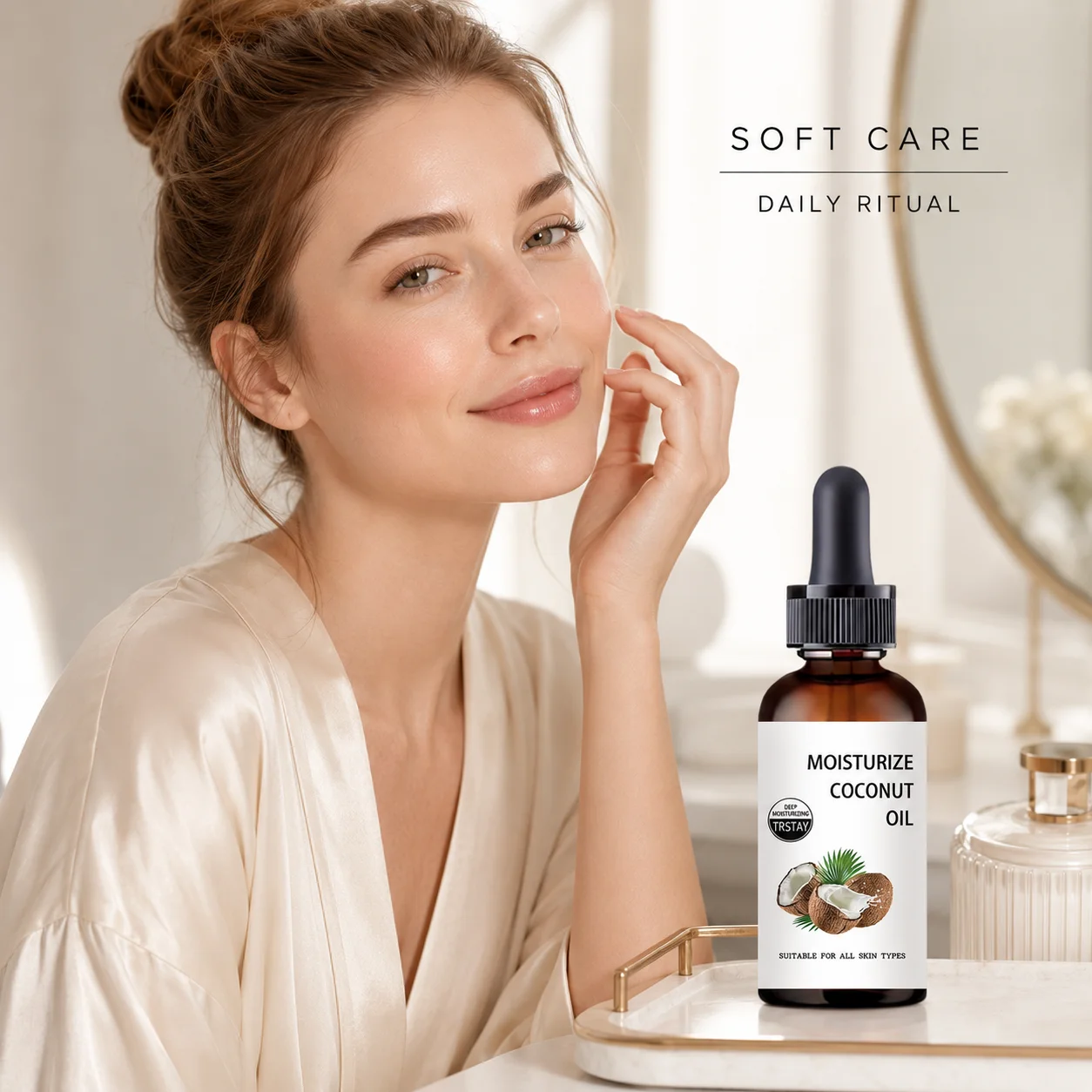 Soft Base Multi-Skin Suitable Dropper Skin Oil Silky Texture Daily Face & Full Body Surface Hydrating Liquid