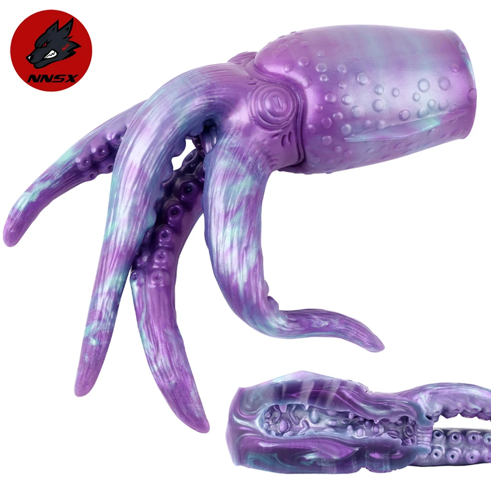 NNSX Octopus Pussy Male Masturbator Soft Silicone Aircraft Tentacle Anal Plug Realistic Vagina Onahole Adult Sex Toys For Men