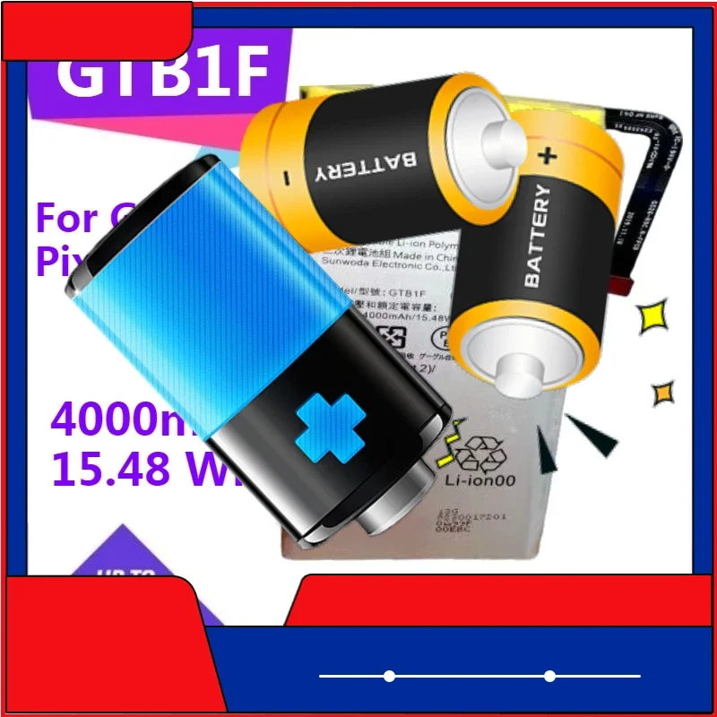 

Сменный аккумулятор для телефона GTB1F Pixel 5, GTB1F для Google Pixel 5 Pixel5, 4000 мАч, 15,48 Втч, аккумулятор