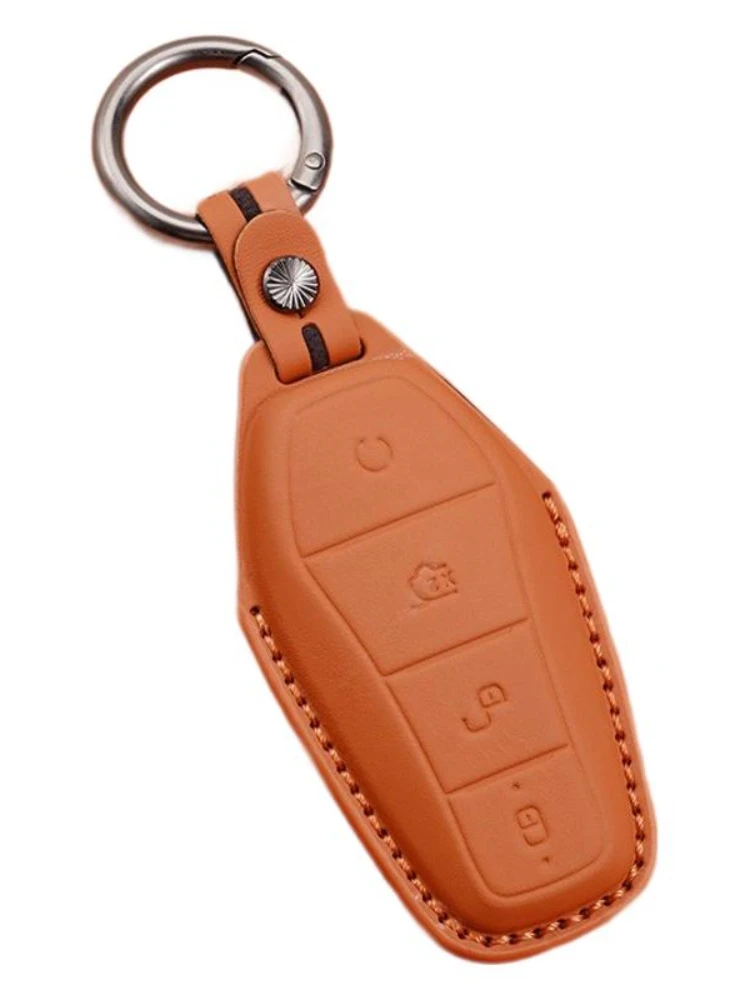 

Suitable for BYD 2022 2023 2024 Pro Song Plus Yuan DMI Key Set Leather Max Dolphin Han Tang Qin Han EV Protective Shell Buckle