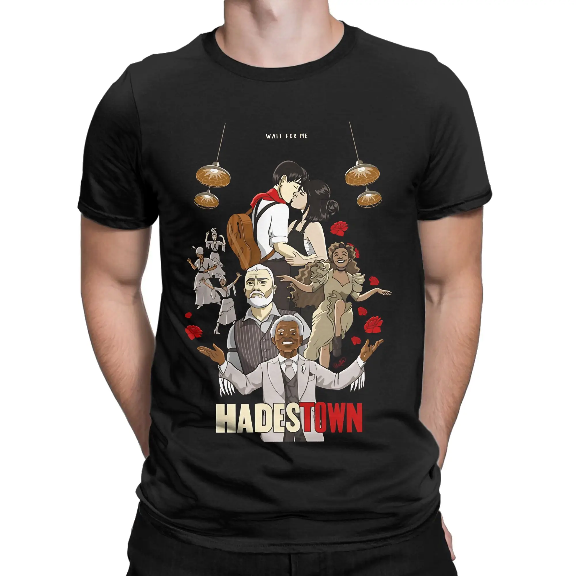 Folk Narrative Art Classic Hadestown Funny 100% Cotton T-Shirt Tops Tees For Men