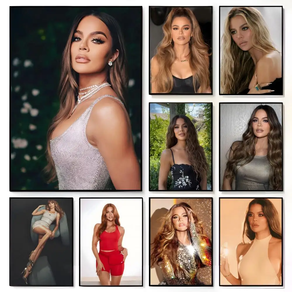 Glamorous Celebrity K-Khloe Kardashian Poster American Film Mural Home Childrens Room Wall Decor Print
