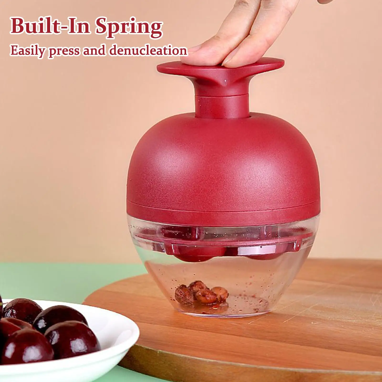 Multi Olive Stoner Tool Outdoor Cherry Pitter 4-Hole Cherry Plum Stoner For Fruit Plum Kitchen Jam Making Baking Camping Picnic