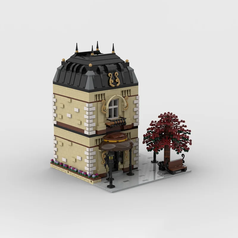 3224 pz MOC Modulare Casa di Lusso Modulare Modello Building Blocks Architettura FAI DA TE Regali Di Natale Idea Giocattolo di Mattoni Per Bambini Compleanno