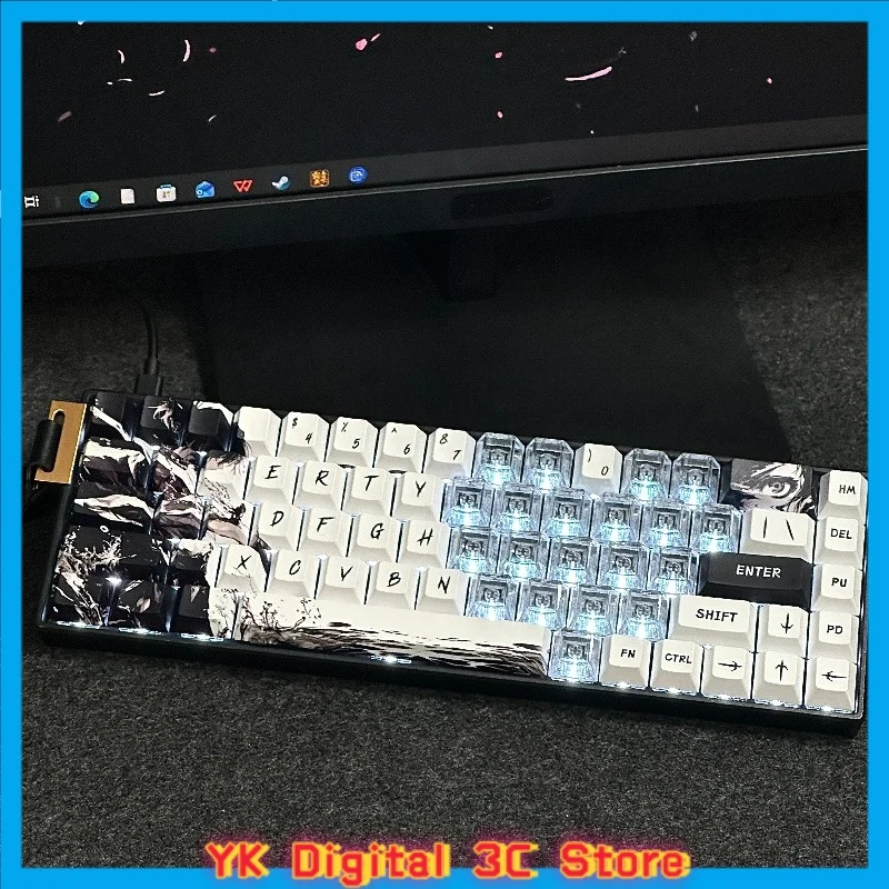 Ronin Samurai Themed Anime Keycaps Mechanical Keyboard PBT Customized Cute Keycap PC Gaming Keyboard Accessorie Collectible Gift