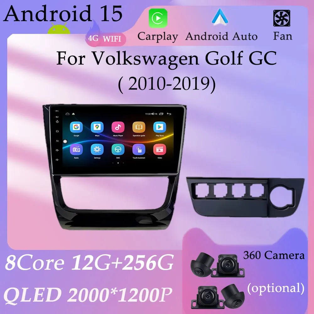 

Разделенный экран CarPlay Автомобильное видео Аудио Радио Мультимедийный плеер GPS Navi для Volkswagen Golf GC 2010-2019 HD Экран DSP Стерео