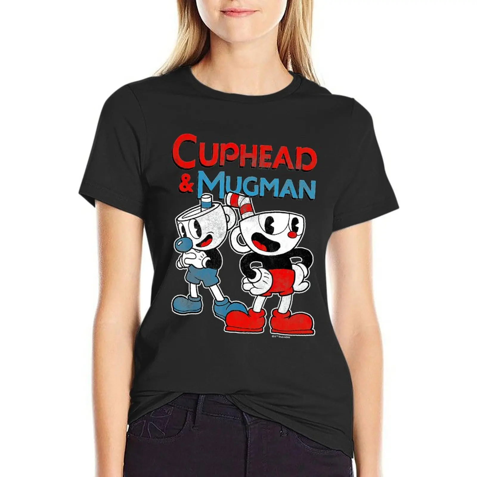 Cuphead & Mugman Dynamic Duo T-Shirt animal print animal prinfor tshirts woman