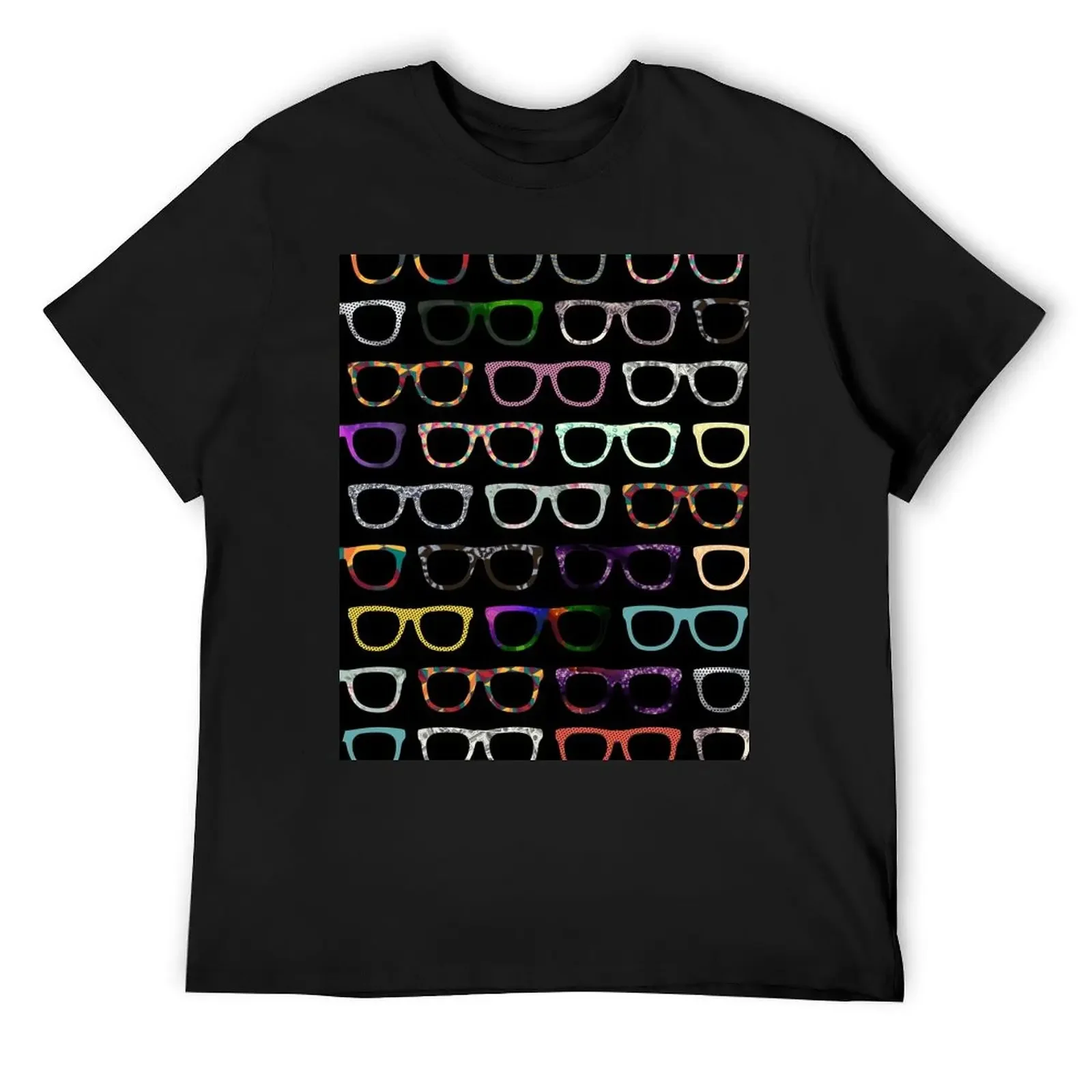 

Retro Glasses Hipster Pattern T-Shirt luxury t-shirt man t shirt custom t-shirts t shirts for men