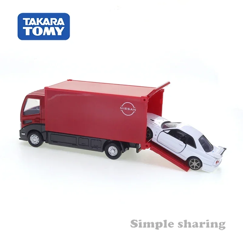 Tomica Premium Tomica Transporter Nissan Skyline GT-R V SpecII Nur Cars Alloy Diecast Metal Model Kids Xmas Gift Toys for Boys