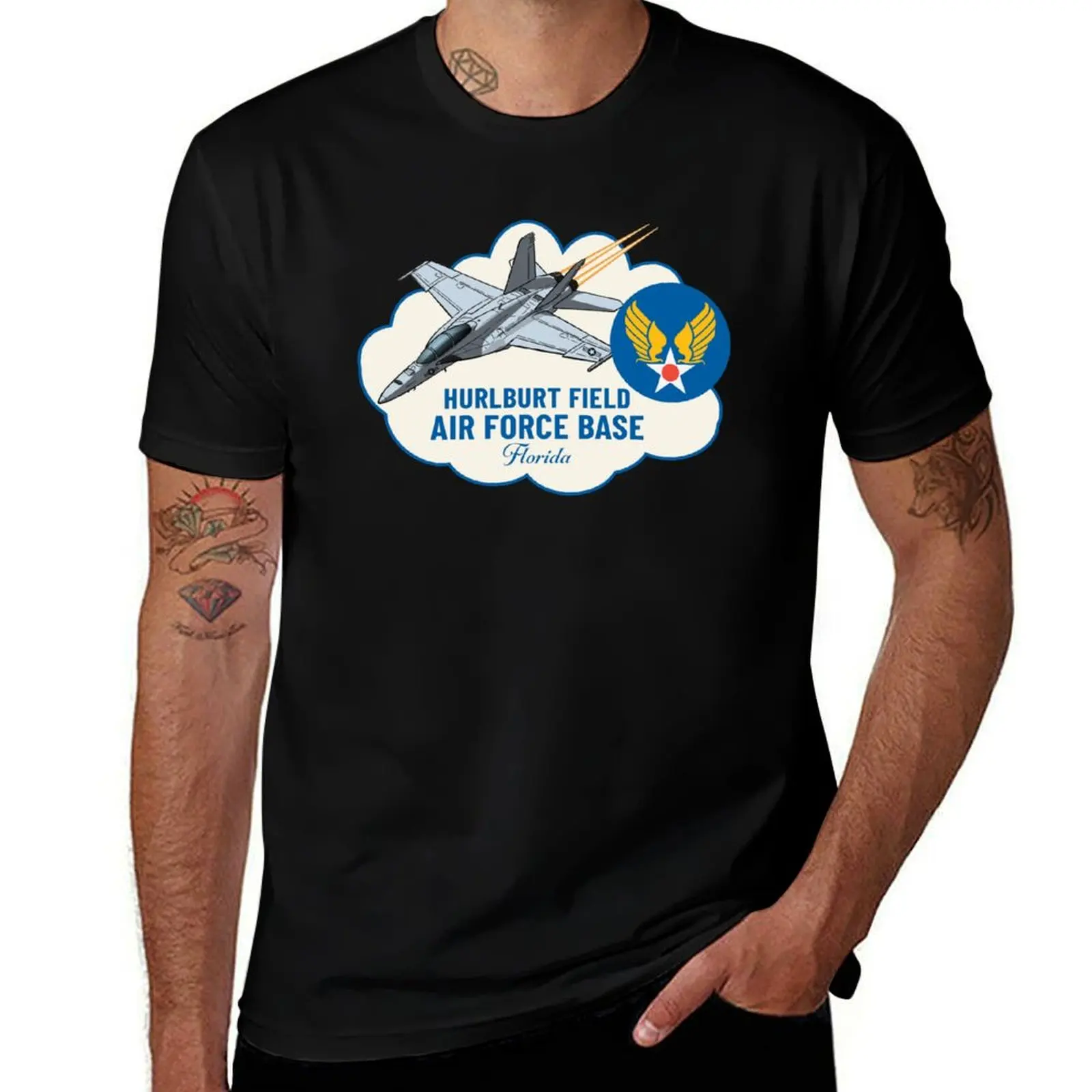 Florida Hurlburt Field T-Shirt Daily Casual Short Sleeve Tee Shirt T-Shirt