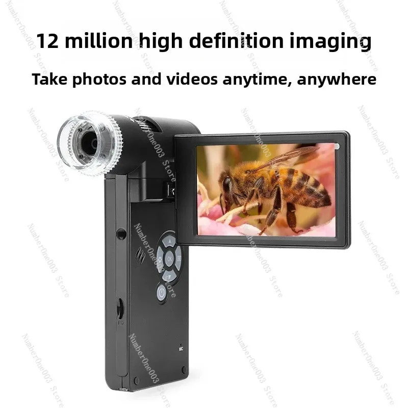 High-Definition Digital Handheld Portable Microscope for Measurement Photography Phone Repair Industrial Electronic Magnifier