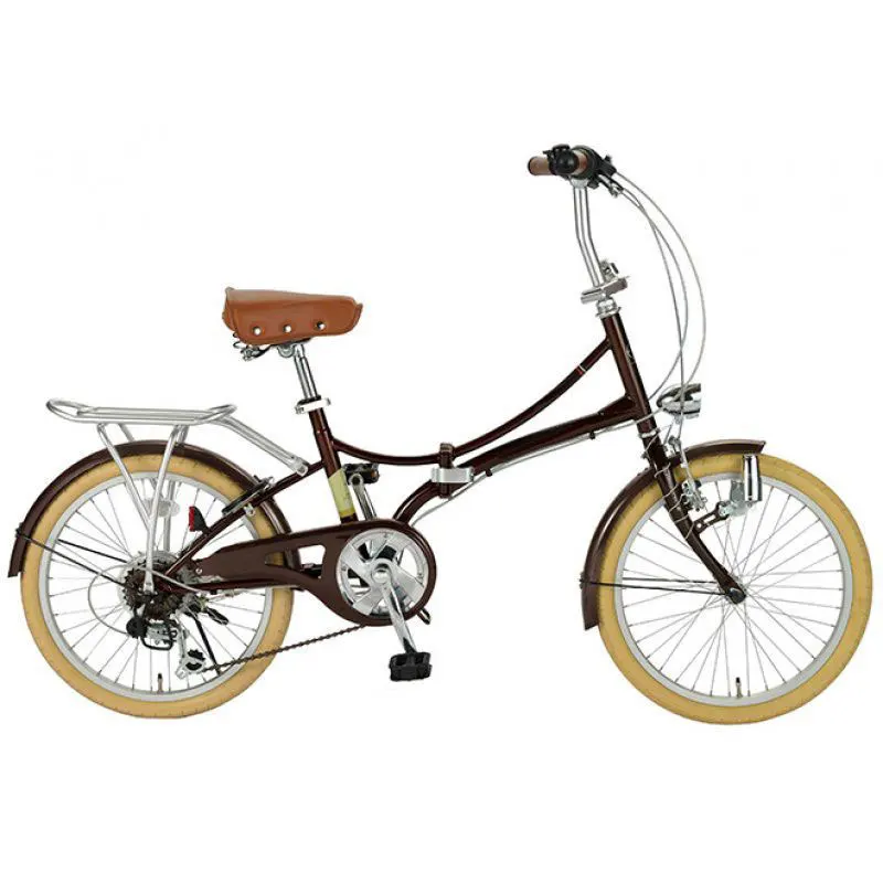 Hot Selling Retro Style 20 Inch Folding Bicycle  Mini Portable Vehicle  6 Speed BMX City Bike