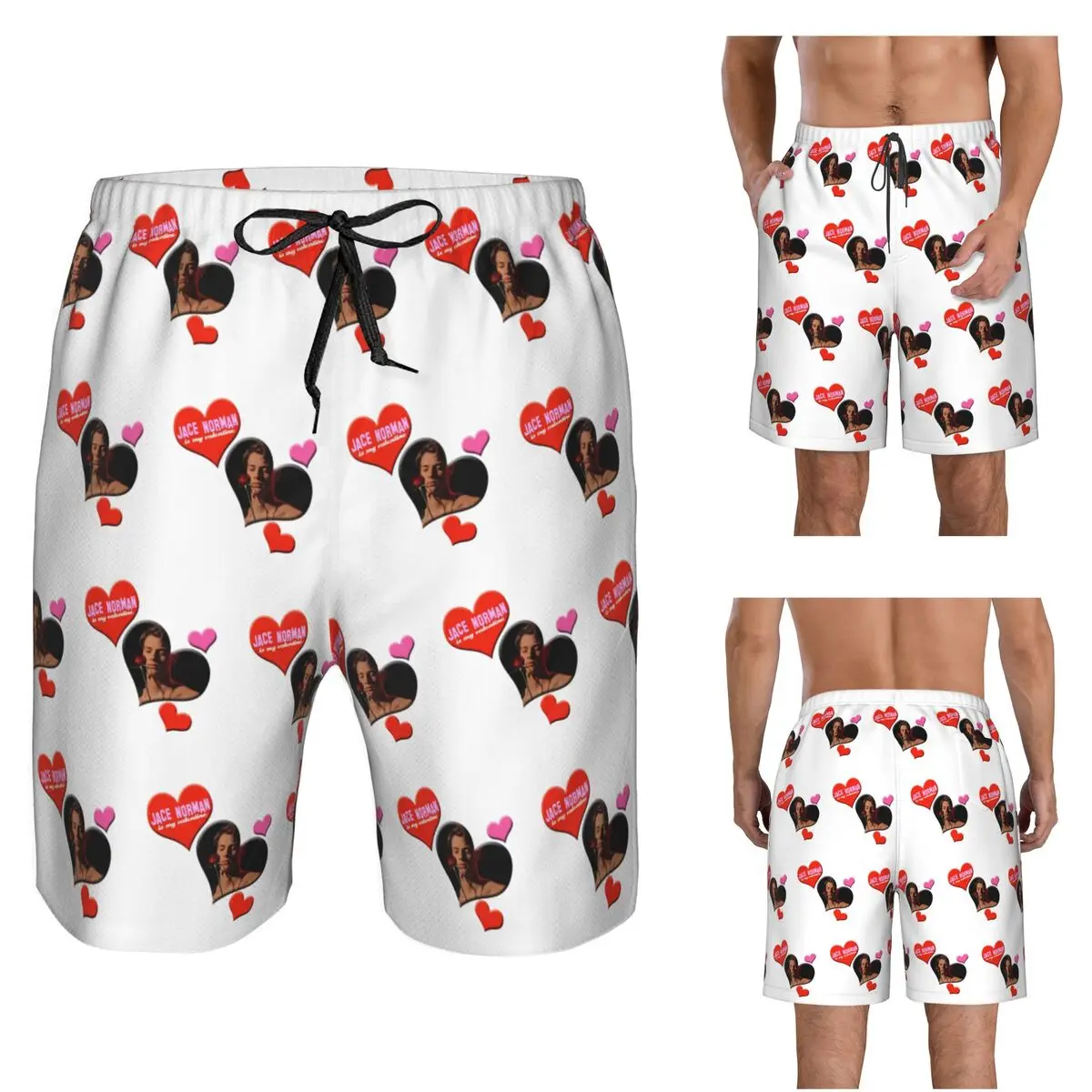 Jace Norman Is My Valentine Trunks Beach Board Shorts Casual Quick Dry Swim Summer Men Pants