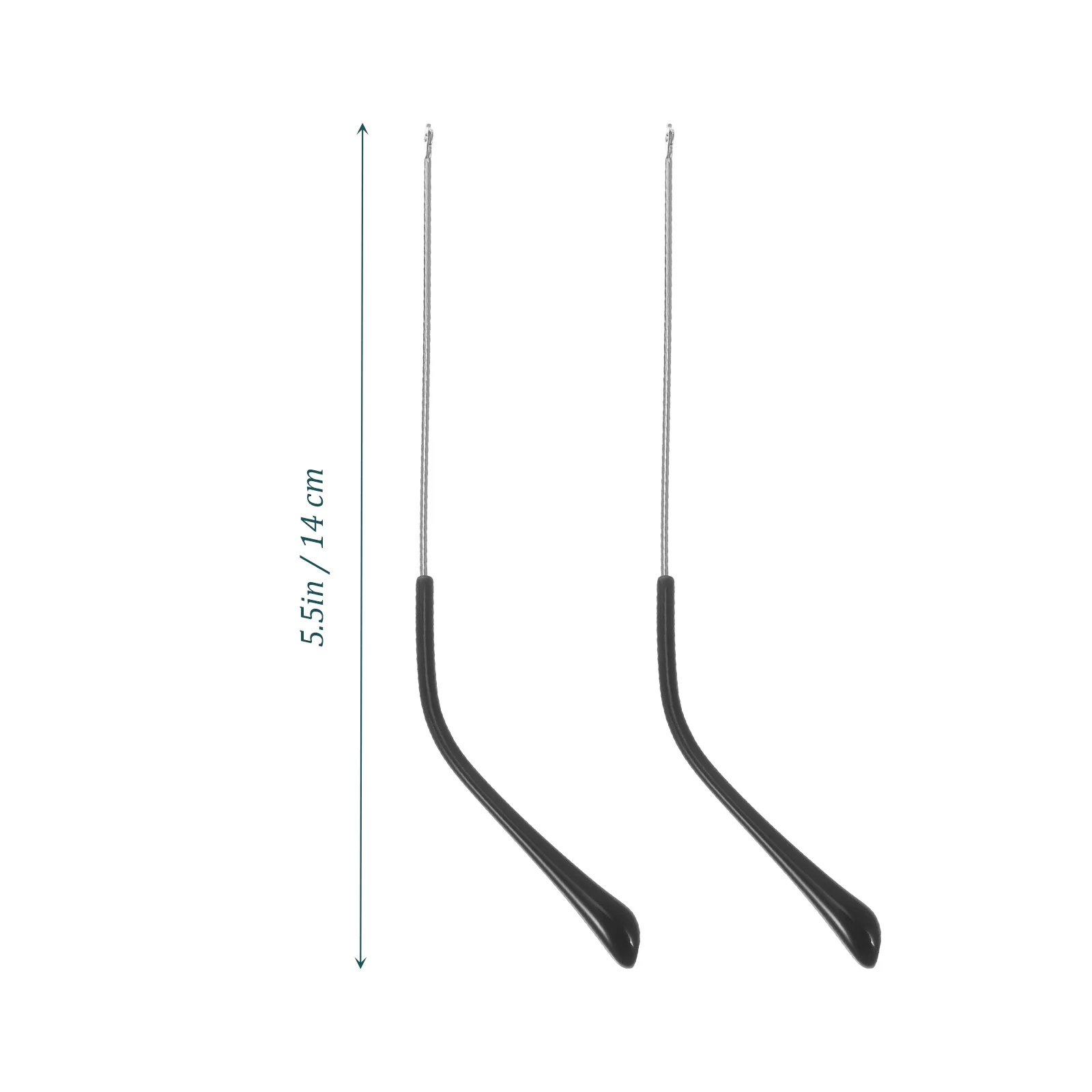 1 par universal liga óculos quadro templos substituição antiderrapante confortável apto para óculos de sol kit reparo braços metal