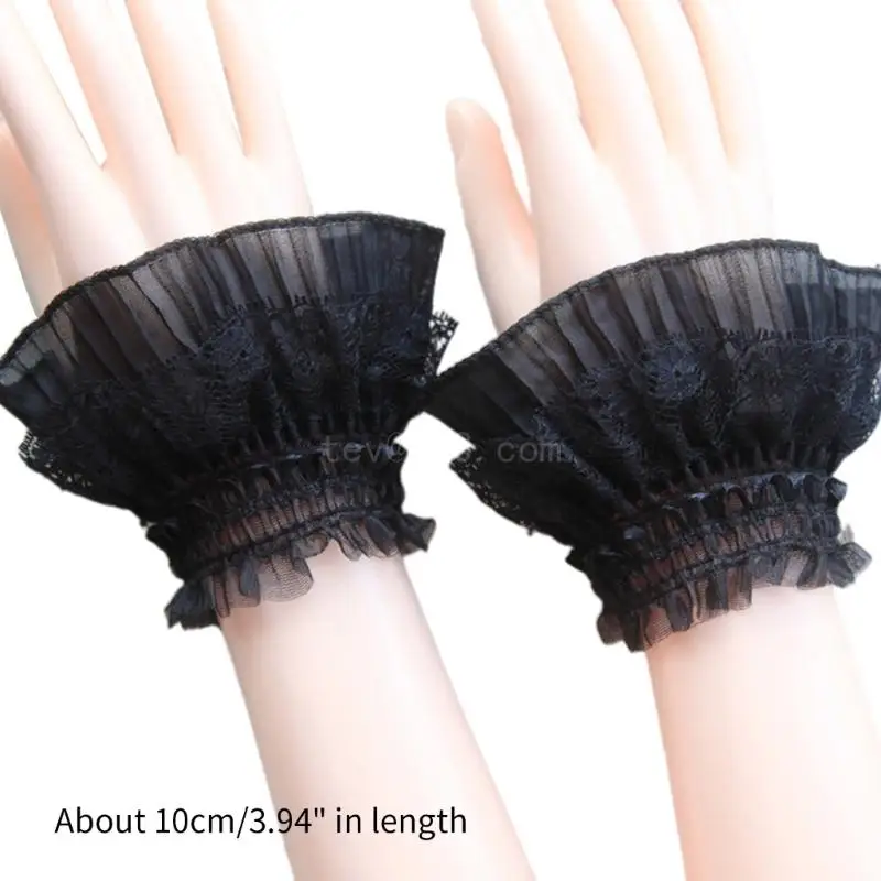 Elegant Sleeves Lace False Cuffs Wrist Sleeves Wrist Fake Cuff Autumn & Winter Wild Sweater Decorative Sleeves 2 Colors