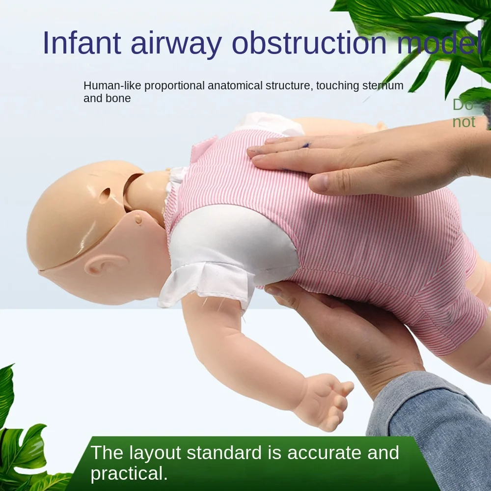 Imagem -03 - Infant Airway Obstruction Training Manequim Modelo Infantil do Bebê Ferramenta de Ensino Médico Heimlich Rcp