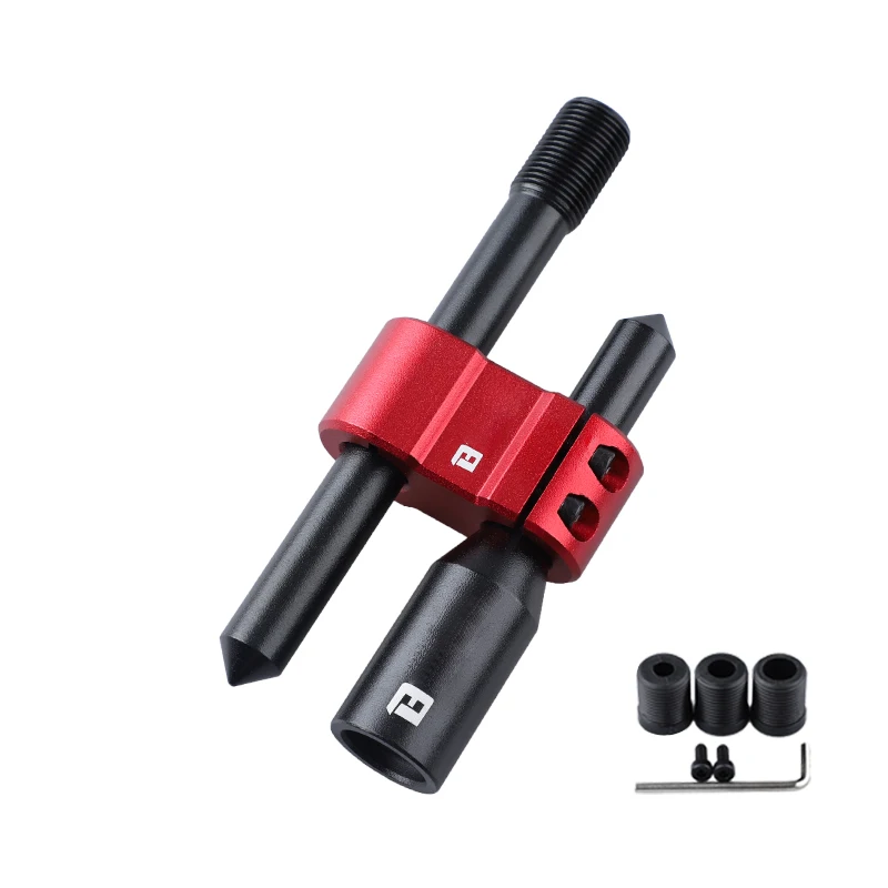 자동차 알루미늄 합금 H형 변속 노브 연장 조절식 익스텐더 기어 시프터 (3개 어댑터 포함) 로고가 있는 범용 기어 노브