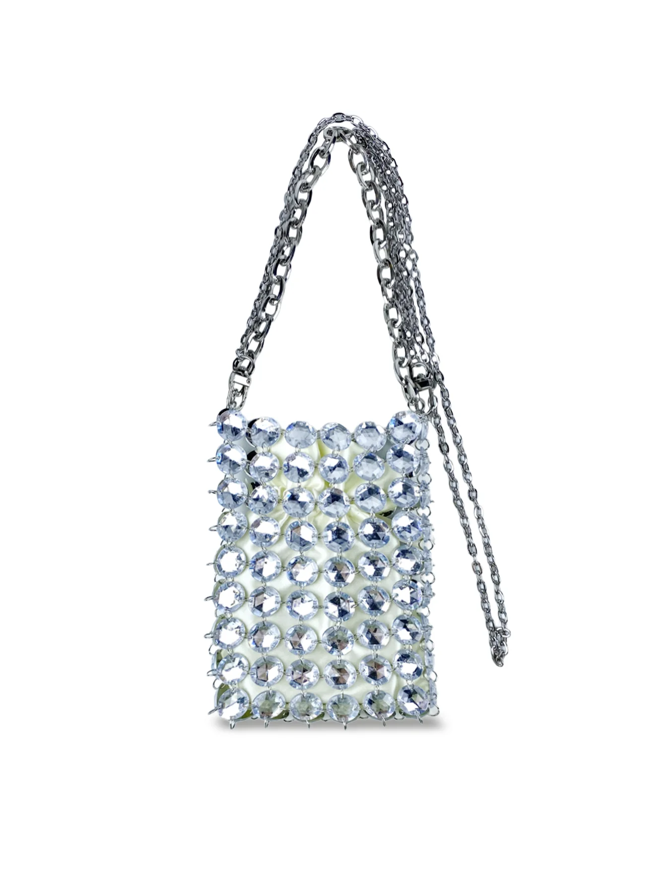 

24, новая летняя нишевая сумка ярких цветов ручной работы с плетеными кристаллами, сумка из бисера в стиле ретро, прозрачная диагональная сумка для телефона с крестом