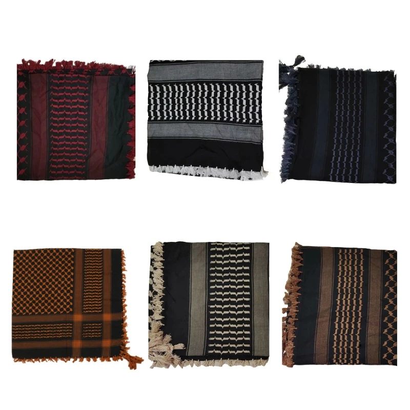 

MXMB Arab Desert Scarf, Soft and Comfortable, Suitable for Hiking, Camping, and Cycling Multipurpose Scarf Shawl