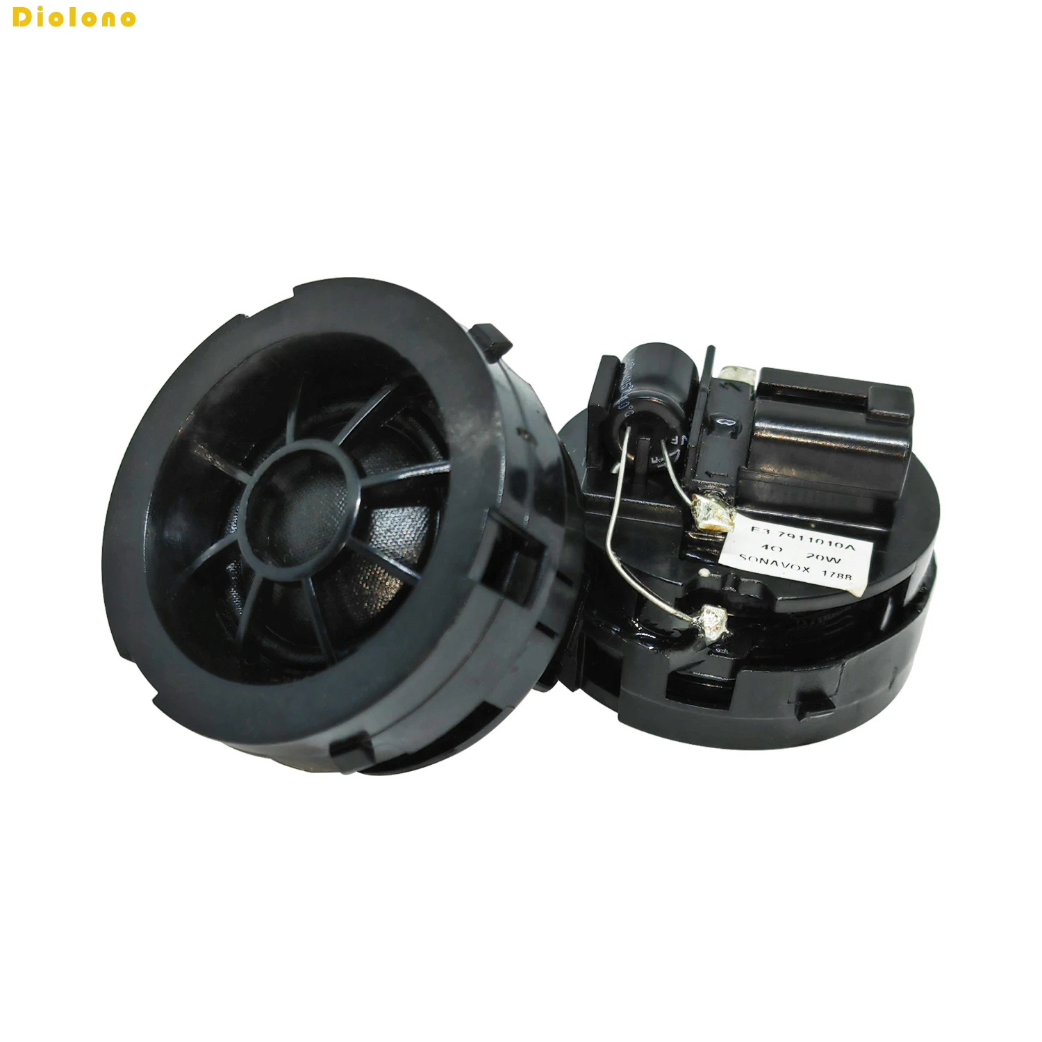 ツイータースピーカー,ドライバー,ハイファイ,オーディオ,音楽,高音,車の改造,20W, 4オーム,2個