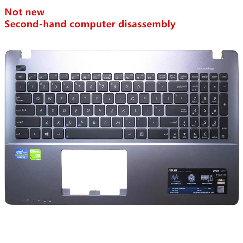For ASUS X550 X550VC X552E A550C Y581C F550J R510JK W508L Laptop US Standard Keyboard