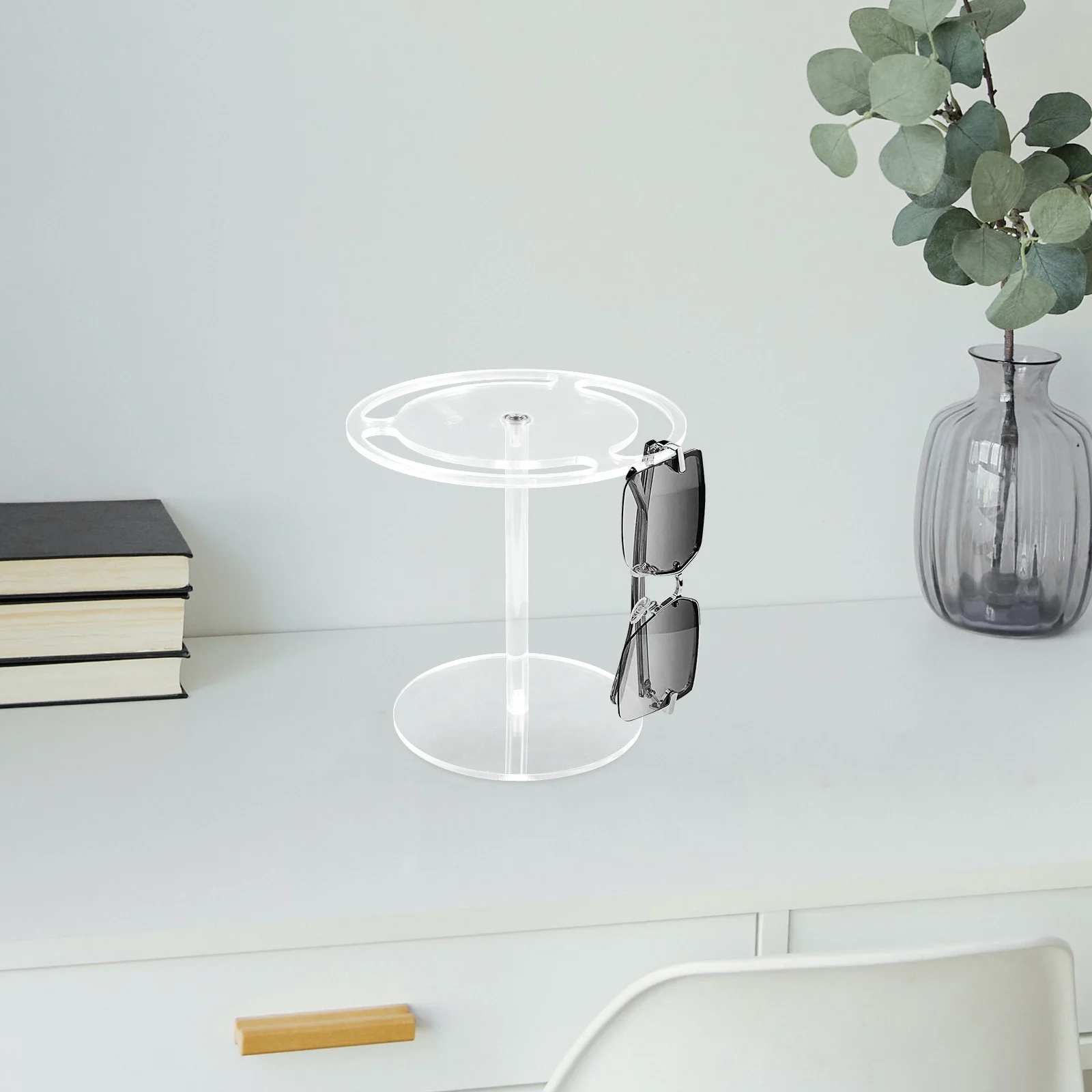 

Transparent Acrylic St 360 Sunglasses Eyewear St Holder St Degree Rotation Eyewear Rack Holder