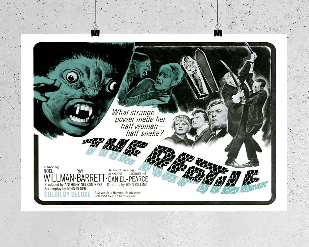 L317 The Reptile Movie (1966) Thriller Cult Silk Fabric Poster Art Decor Indoor Painting Gift