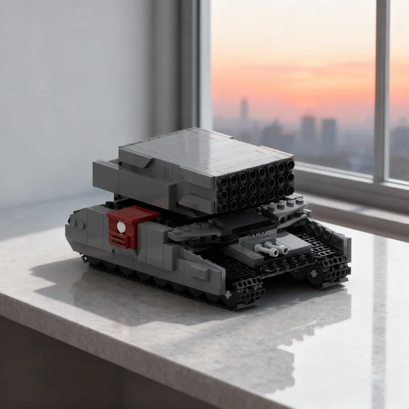 647 pièces MOC Automaton Barrager Tank Modèle de blocs de construction Jouets créatifs Idée éducative Briques Cadeaux de festival