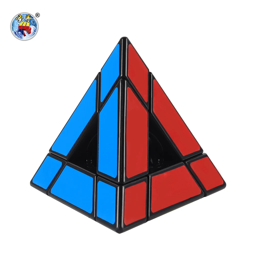 SENGSO Magic Tower 2x2 3x3 Pyraminx Speciale Kubus & Sleutelhanger kubus & Spiegel Sticker/Stickerloze Speed Cube Driehoek Kubus Brain Teasers