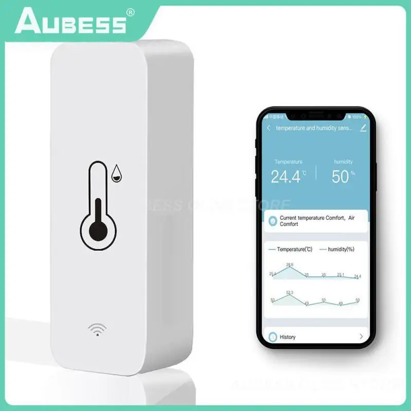 Temperature Smart Home Compatible Accurate Measurement Smart Wireless Connectivity Energy-efficient Sensor Wifi Instant Alerts