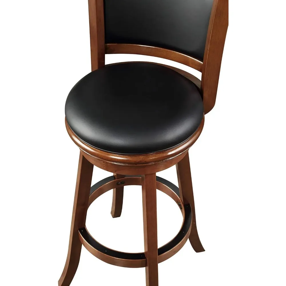 Banco de bar giratório extra alto Augusta, 34 polegadas, 1 pacote, cereja